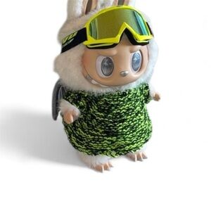 HANDCRAFTED Zimomo sweater (ZIMOMO NOT INCLUDED) Green Sweater (no goggles) NWT